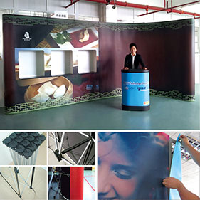 拉網(wǎng)展架組合